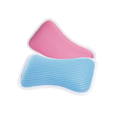 Sandwich mesh fabric bone bath pillow